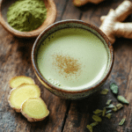 Japanese Mounjaro Recipe : a detox drink in a ceramic teacup
