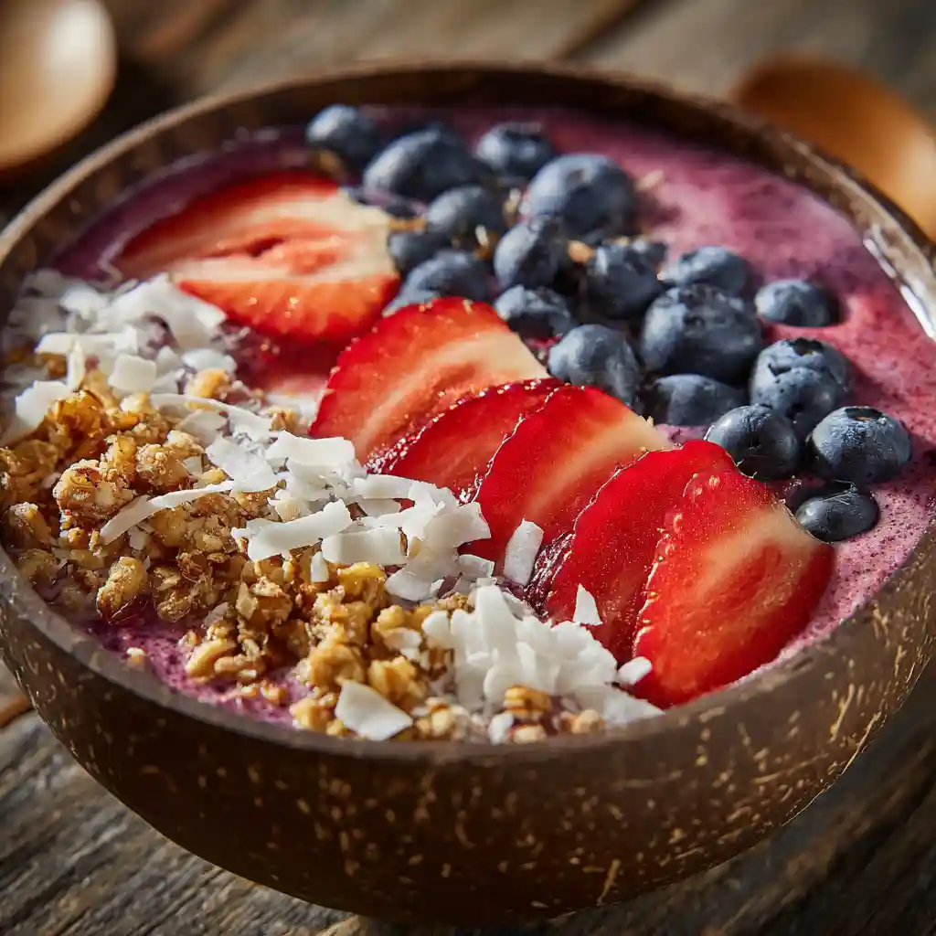 How to Make a 5-Minute Fruit Smoothie Bowl with Greek Yogurt 1 fruit smoothie bowl with Greek yogurt