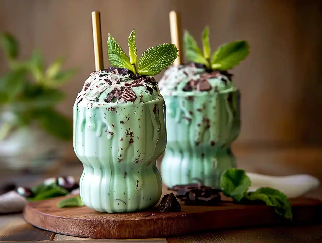 Healthy Mint Chocolate Chip Ice Cream: The Protein-Packed, Guilt-Free Treat 2 Serving healthy mint chocolate chip ice cream with chocolate chips