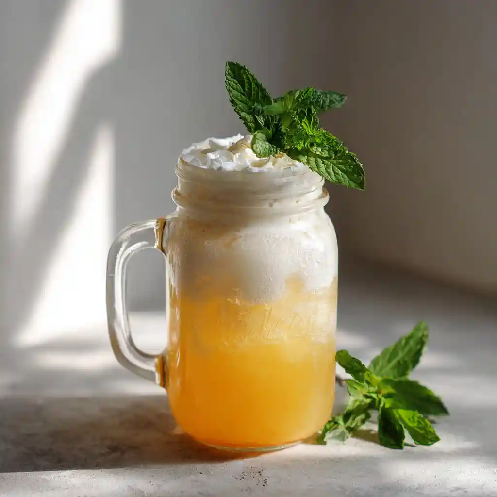 How to Make Orange Cream Italian Soda – A Citrus Cream Dream 2 Dairy-free orange cream Italian soda in mason jar