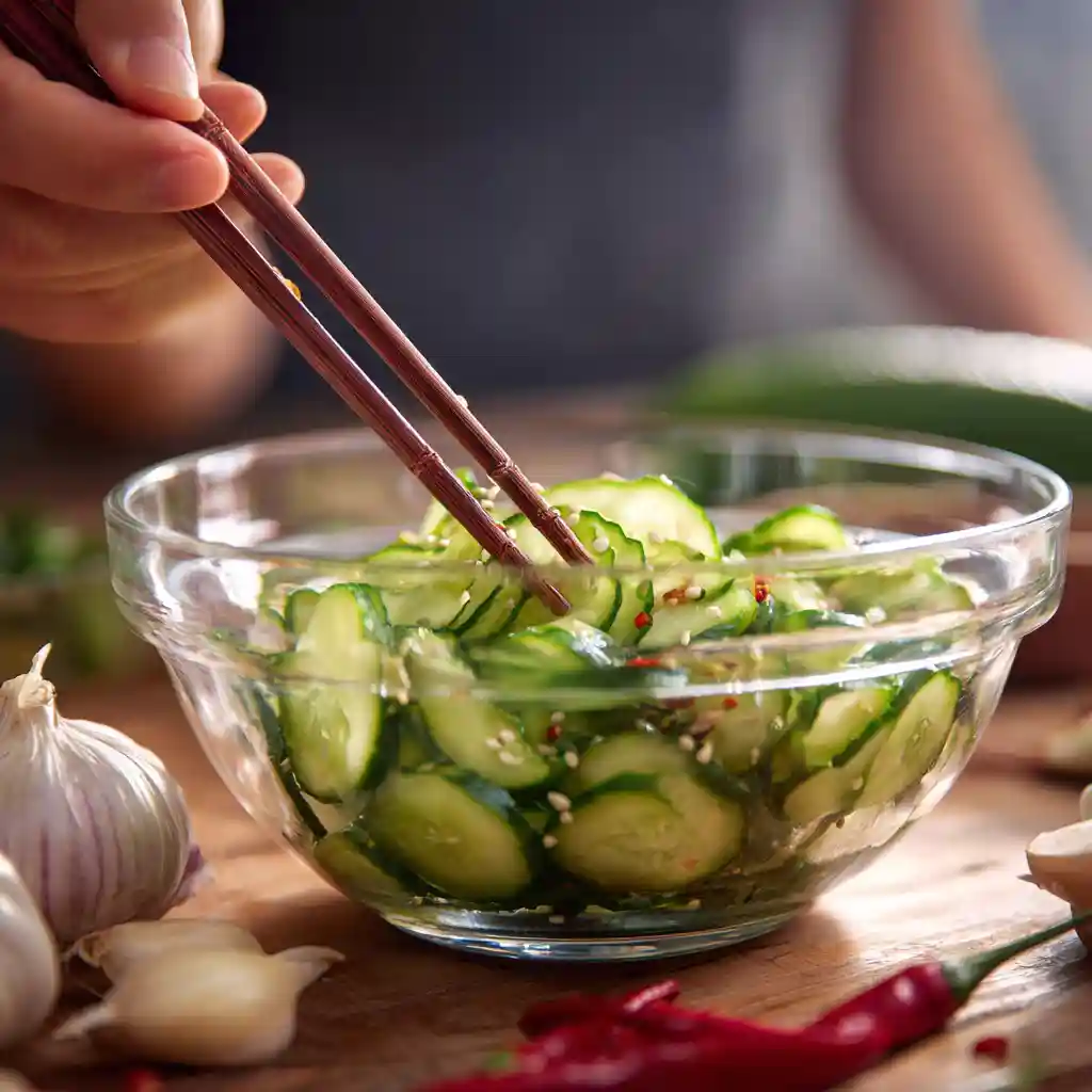 Better Than Takeout: Din Tai Fung Cucumber Salad Recipe Made Easy 1 Preparing Din Tai Fung cucumber salad recipe