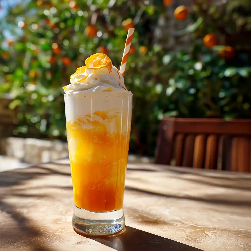 How to Make Orange Cream Italian Soda – A Citrus Cream Dream 1 Orange cream Italian soda with cream