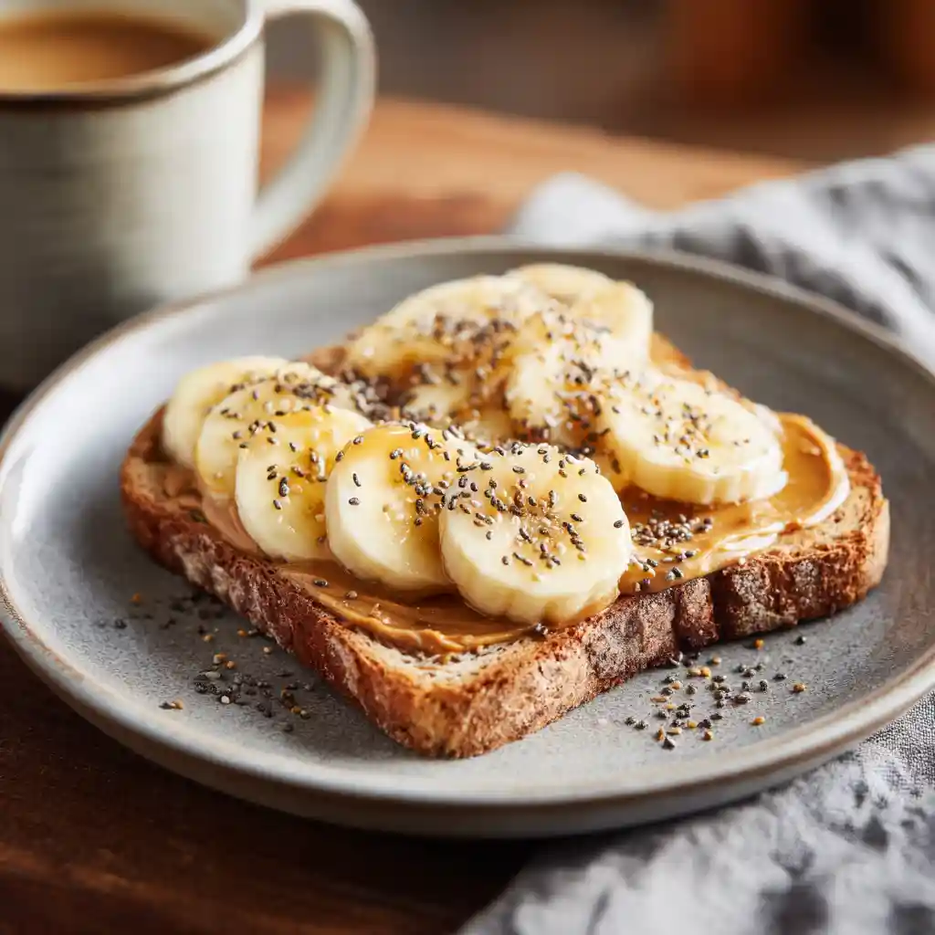 18 Lazy Day Breakfast Ideas That Are Easy, Healthy & Delicious 2 Peanut Butter Banana Chia Toast