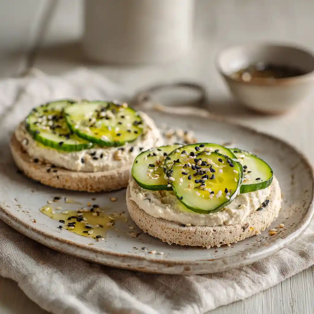 18 Lazy Day Breakfast Ideas That Are Easy, Healthy & Delicious 15 Cucumber Hummus Rice Cakes