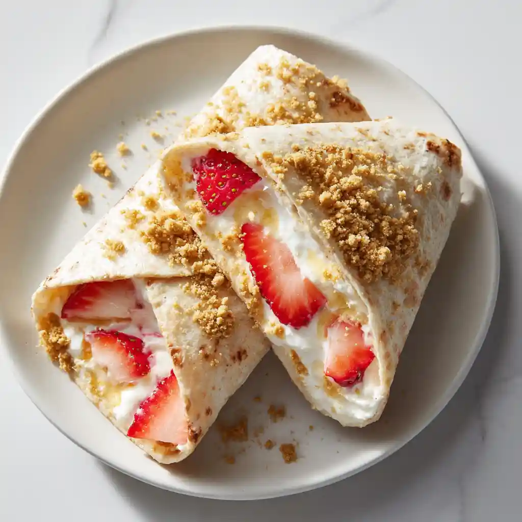 Wrap Lunch Ideas for Work: Fold, Pack & Go! 8 Strawberry Cheesecake Wrap