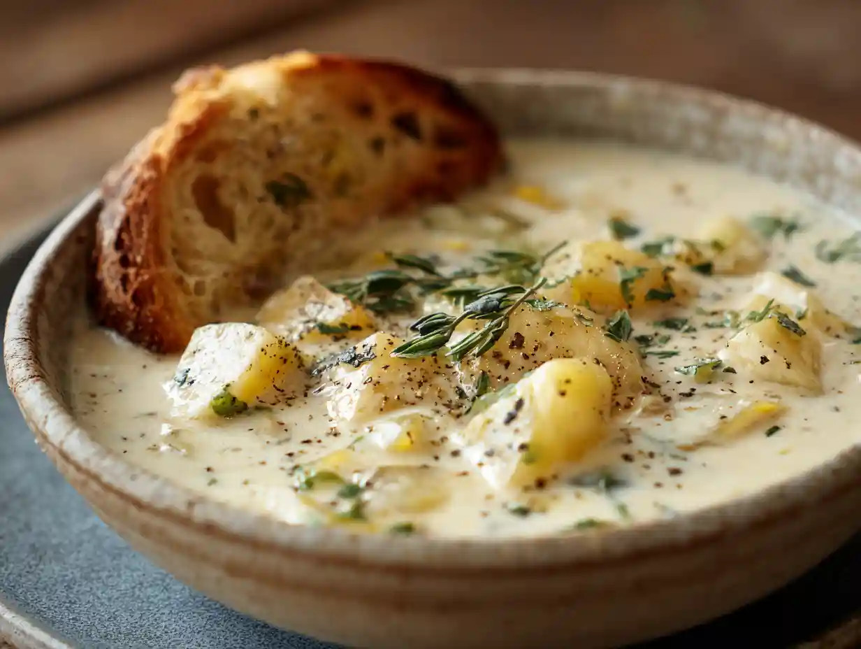 The Ultimate Cheddar Garlic Herb Potato Soup (Creamy & Easy Recipe) 2 Cheddar Garlic Herb Potato Soup