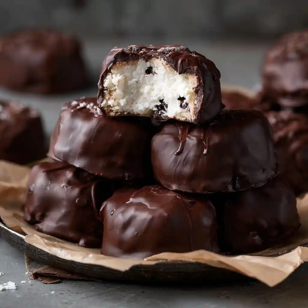 How to Make Frozen Yogurt Cookie Dough Bites You’ll Love 1 Chocolate coated frozen yogurt cookie dough bites