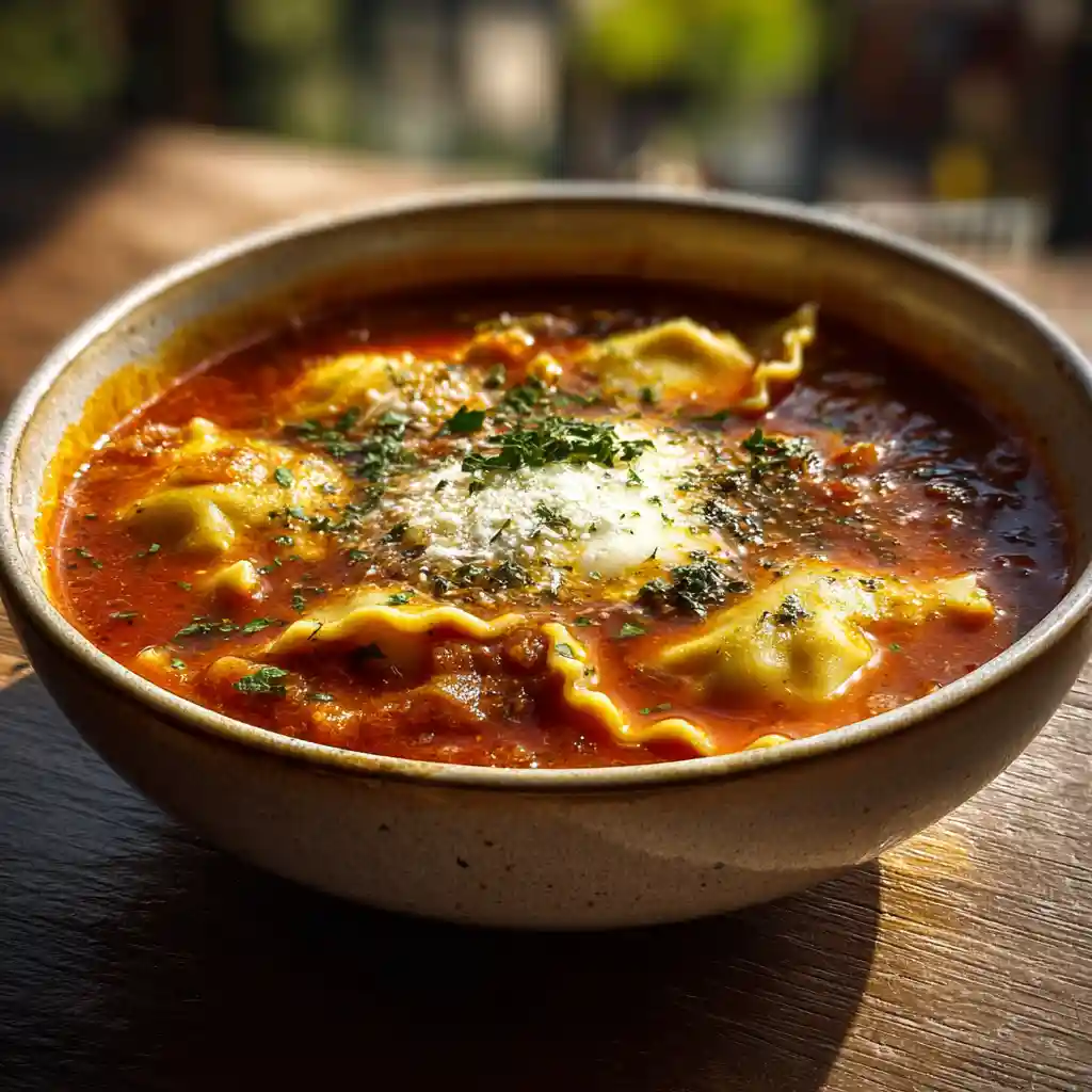 Lasagna soup