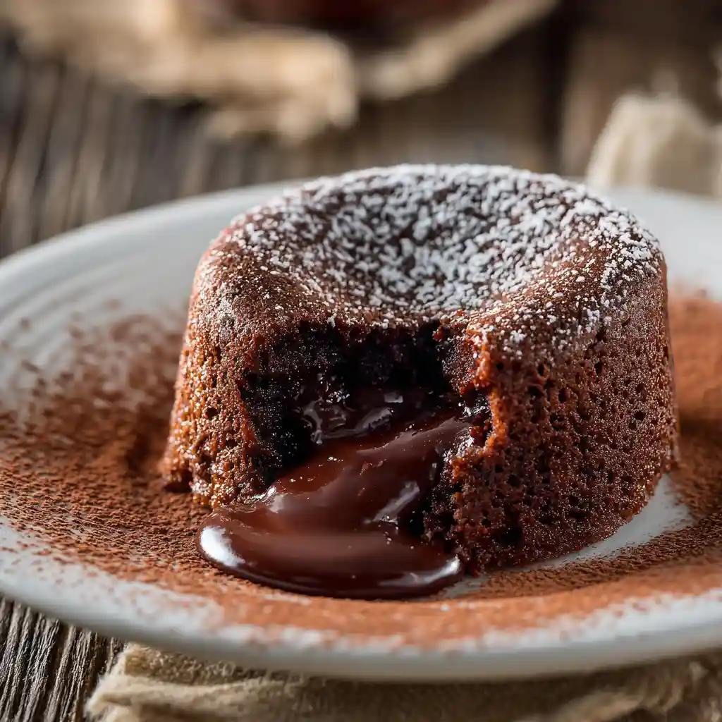 Oatmeal Chocolate Lava Cake (Healthy & Gluten-Free) 2 Healthy Oatmeal Chocolate Lava Cake