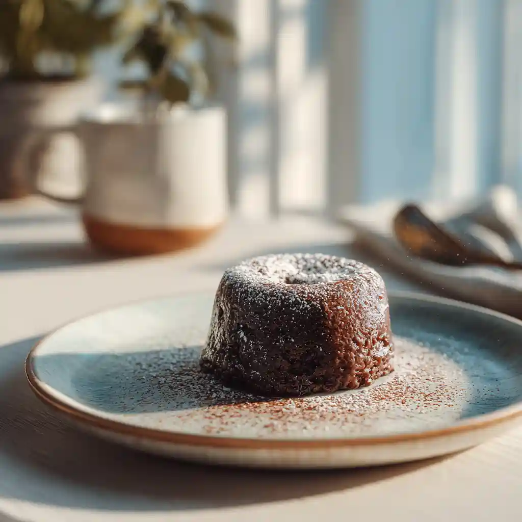 Oatmeal Chocolate Lava Cake (Healthy & Gluten-Free) 1 Oatmeal Chocolate Lava Cake