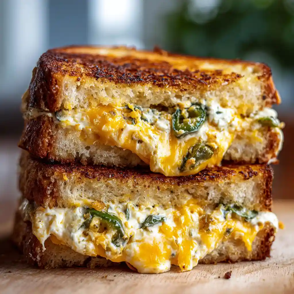 Jalapeño Popper Grilled Cheese Recipe – Spicy, Cheesy Comfort Food 1 jalapeño popper grilled cheese sandwich