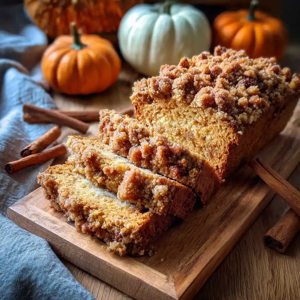 Pumpkin Streusel Bread: The Coziest Fall Loaf You'll Ever Bake 1 baked pumpkin streusel bread with crumbly topping