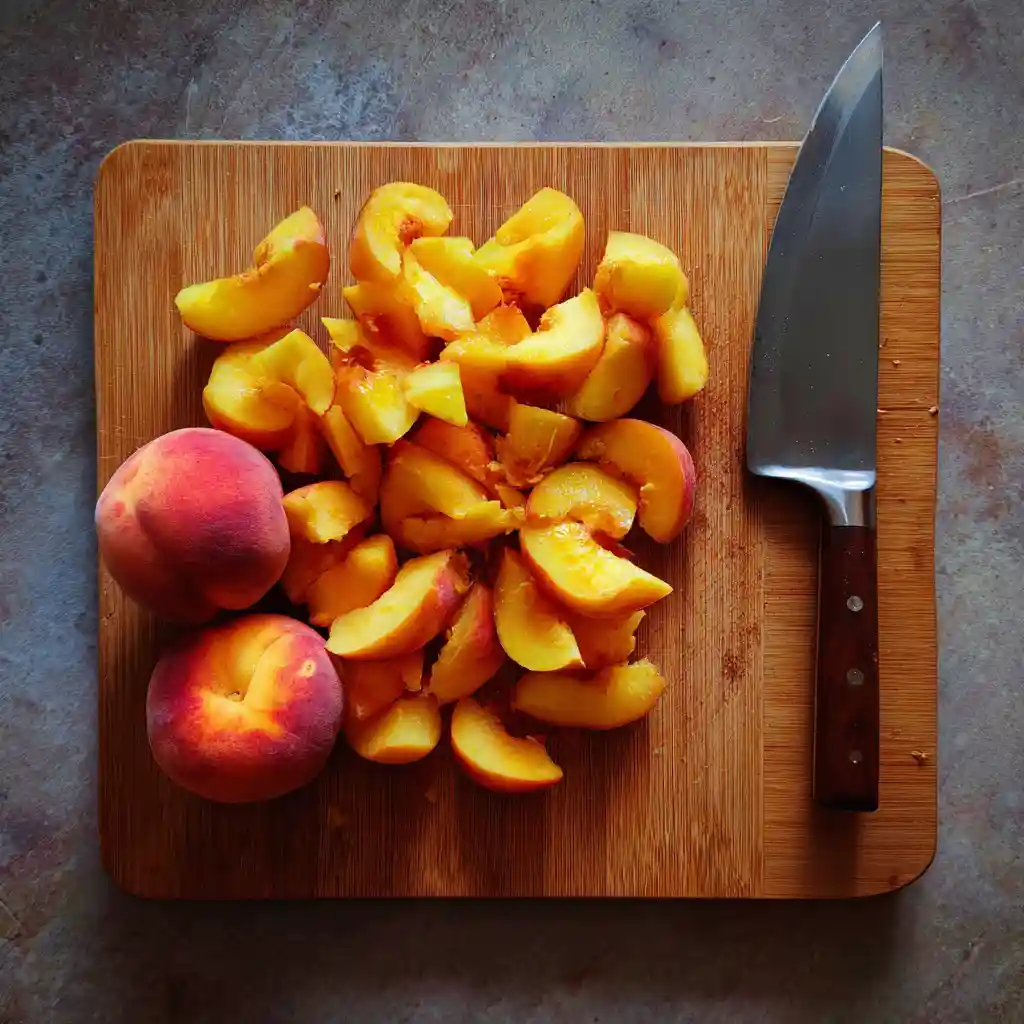 How To Make a Homemade Peach Butter 2 fresh peeled peaches for homemade peach butter