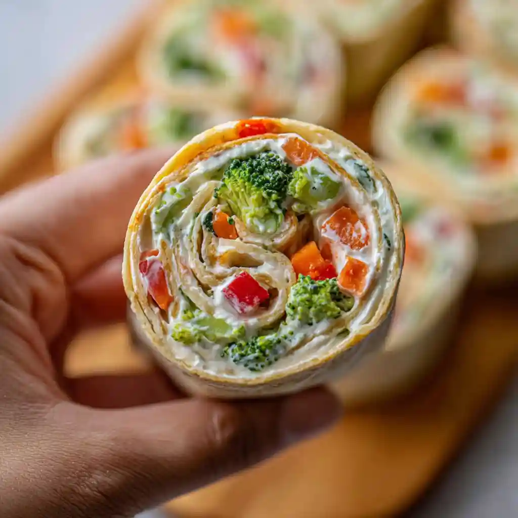 Fresh Vegetable Tortilla Roll Ups – Easy, Colorful, and Perfect for Any Occasion 1 vegetable tortilla roll ups close-up