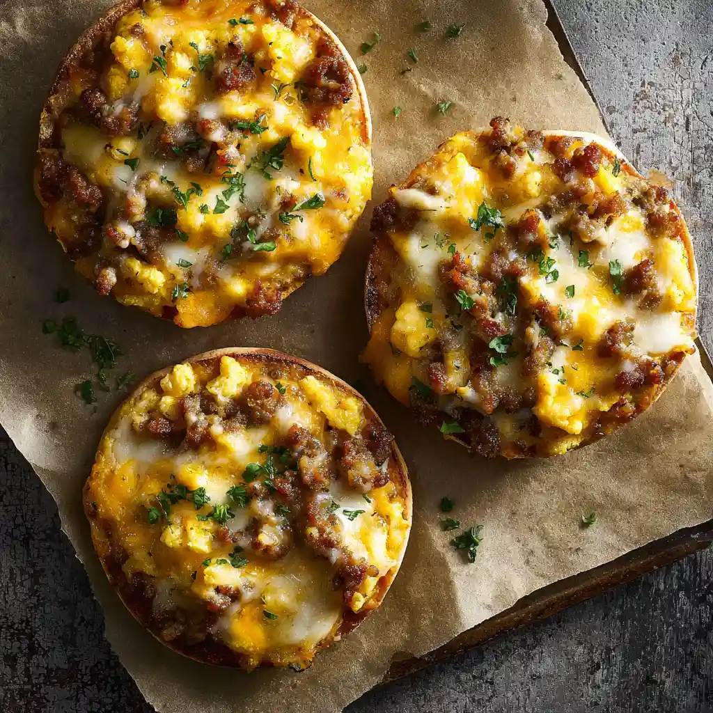 The Ultimate Cheesy English Muffin Breakfast Pizza Recipe 1 English Muffin Breakfast Pizza