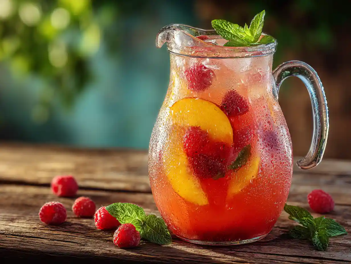 Raspberry Peach Lemonade
