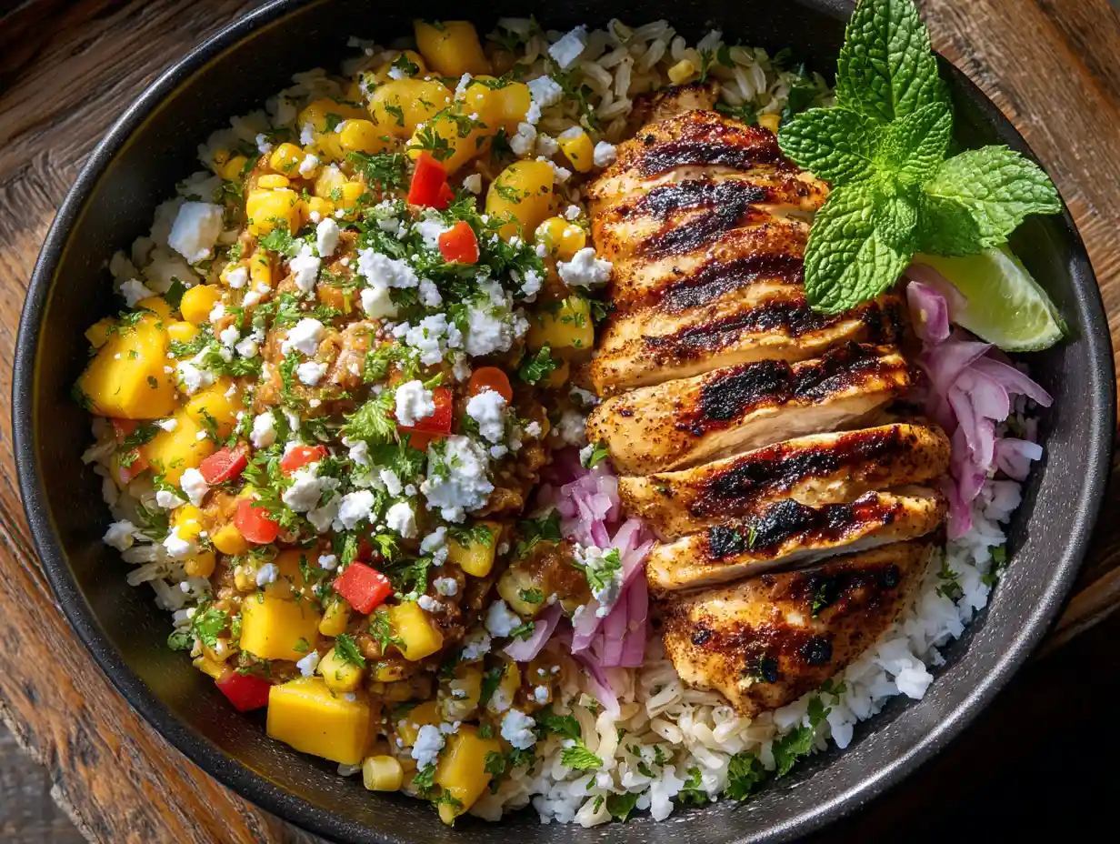 Street Corn Chicken Bowl Meal Prep