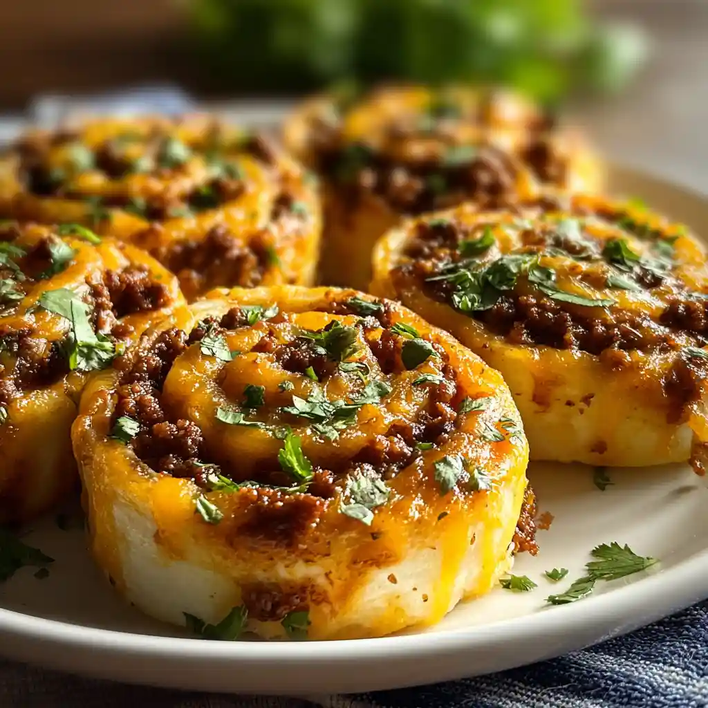 Easy & Amazing Cheesy Taco Pinwheels Recipe 1 Cheesy Taco Pinwheels