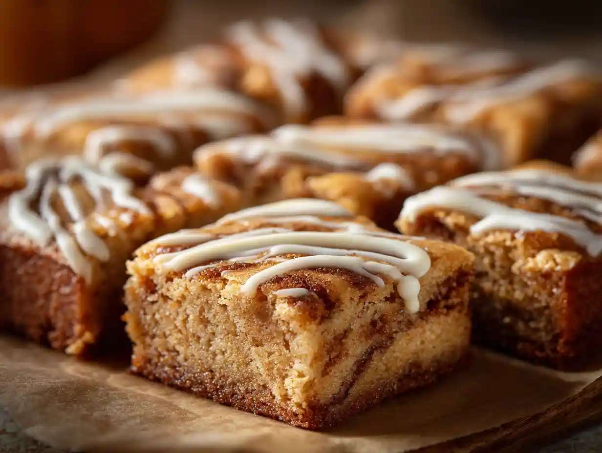 Cinnamon sugar blondies
