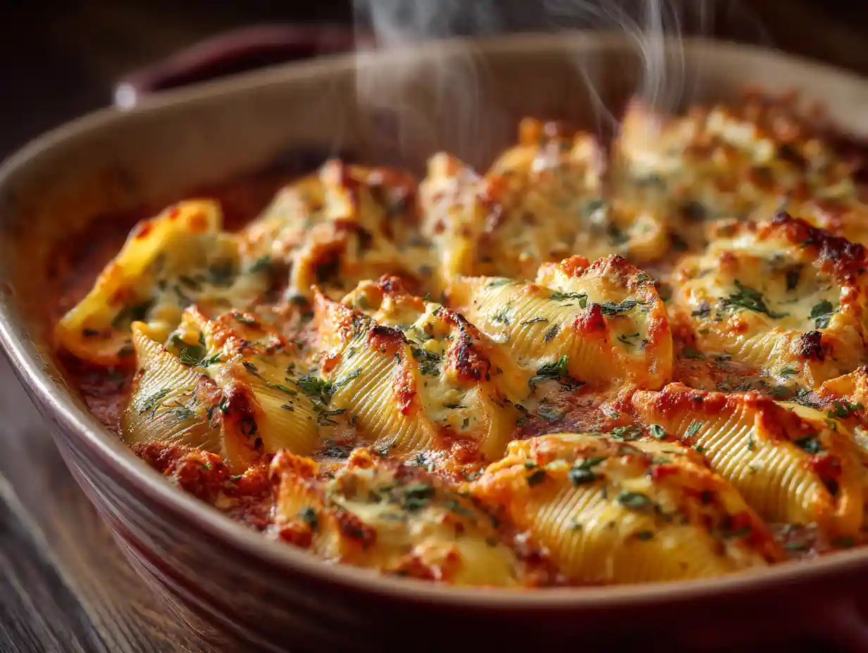 Creamy Pumpkin Ricotta Stuffed Shells Recipe