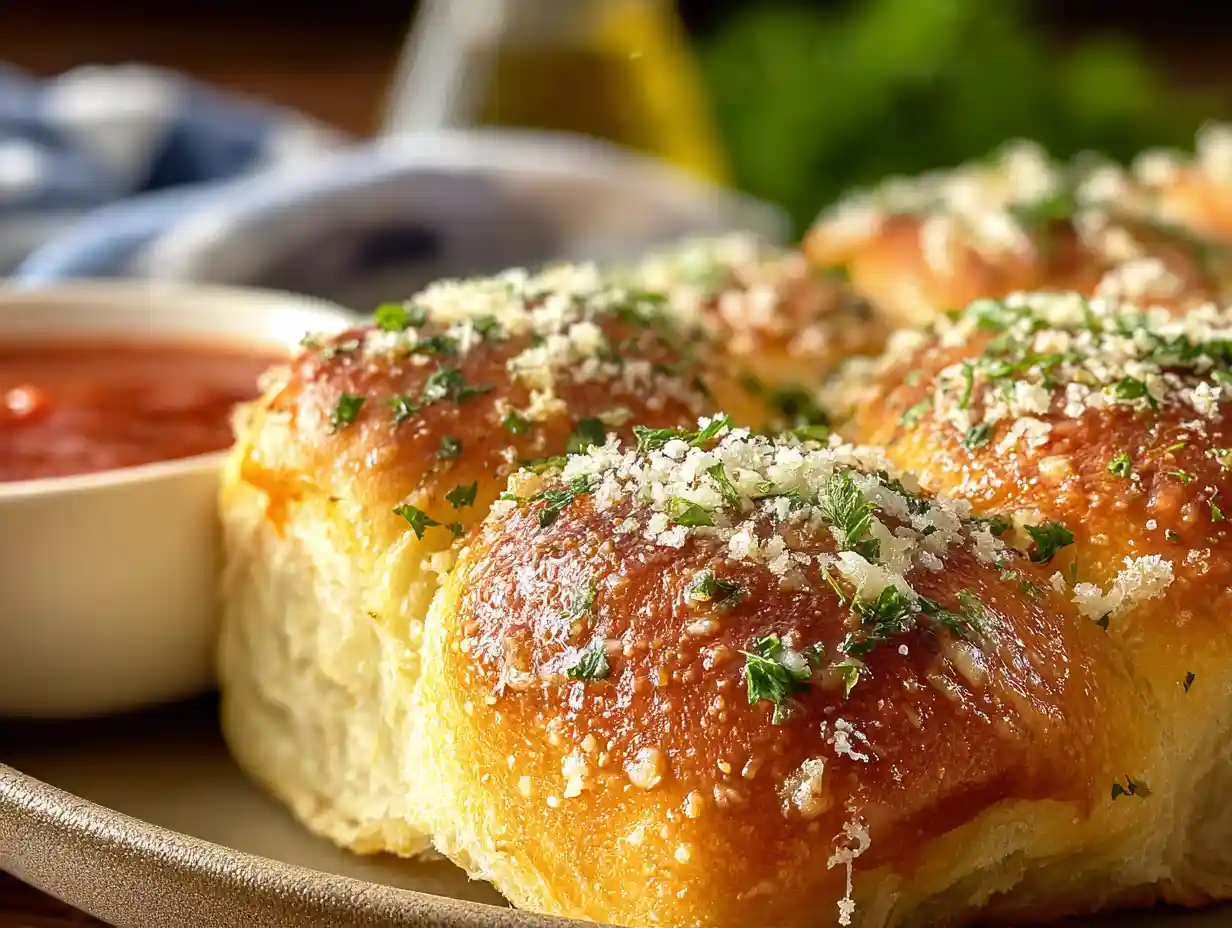 Hawaiian Roll Garlic Bread