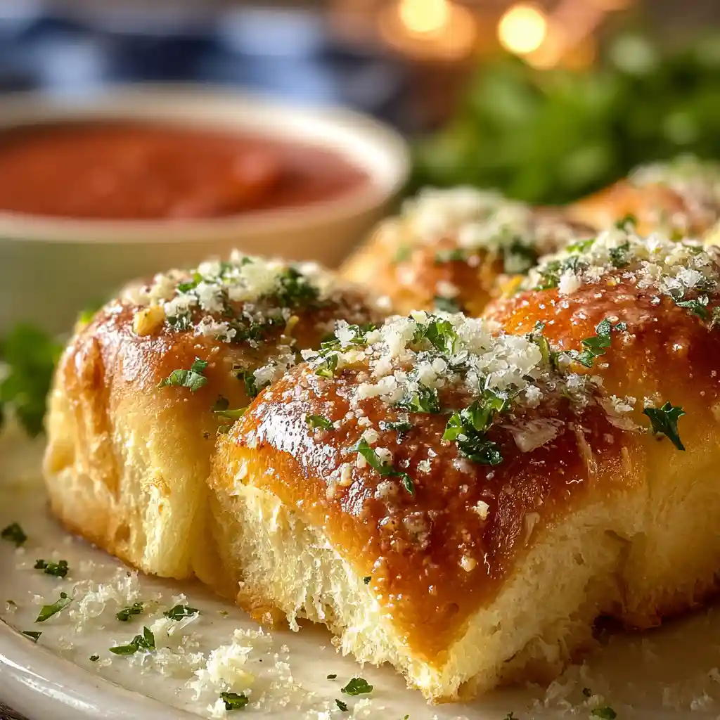 Hawaiian Roll Garlic Bread
