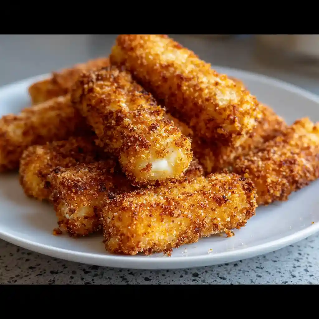 Crispy Homemade Mozzarella Sticks Recipe 1 Homemade Mozzarella Sticks