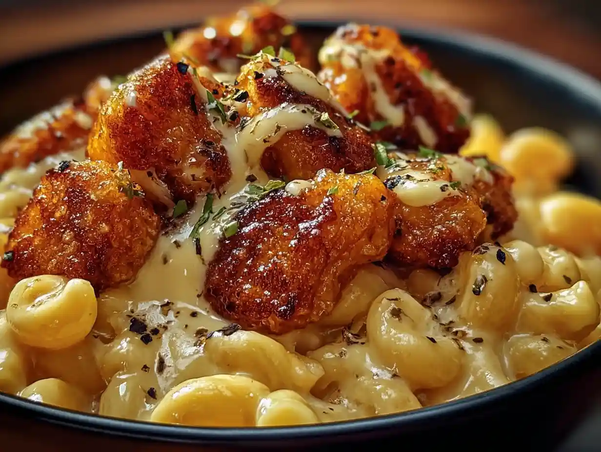 Honey Pepper Chicken Mac and Cheese