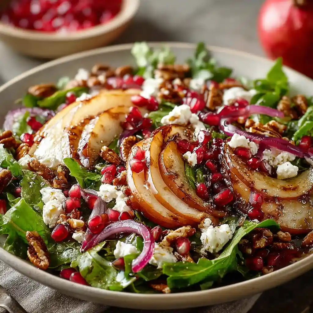 Delicious Pomegranate Feta Salad 1 Pomegranate Feta Salad