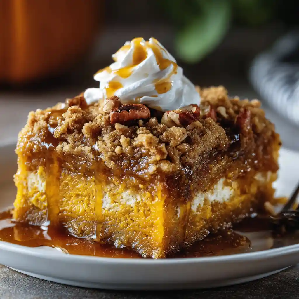 Pumpkin Dump Cake Recipe