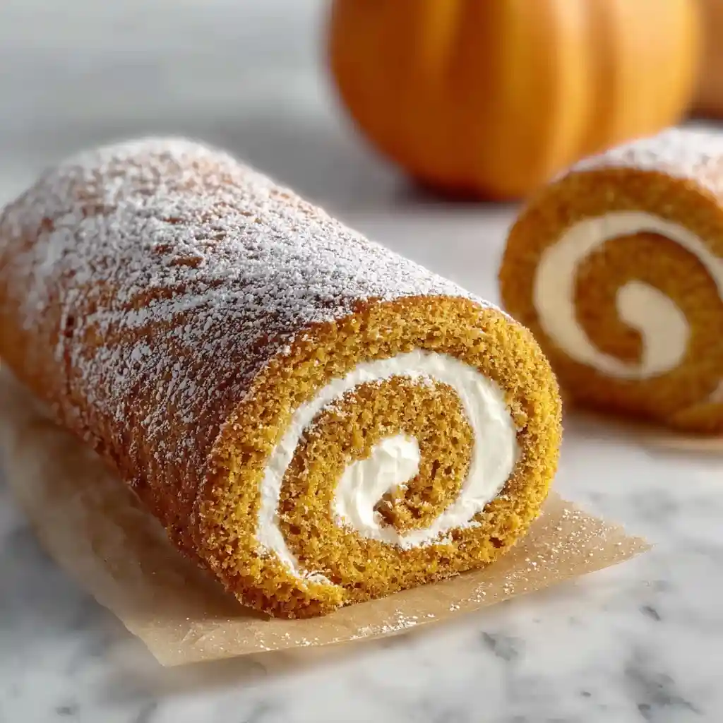 Amazing & Easy Pumpkin Roll Cake Recipe 1 Pumpkin Roll Cake Recipe