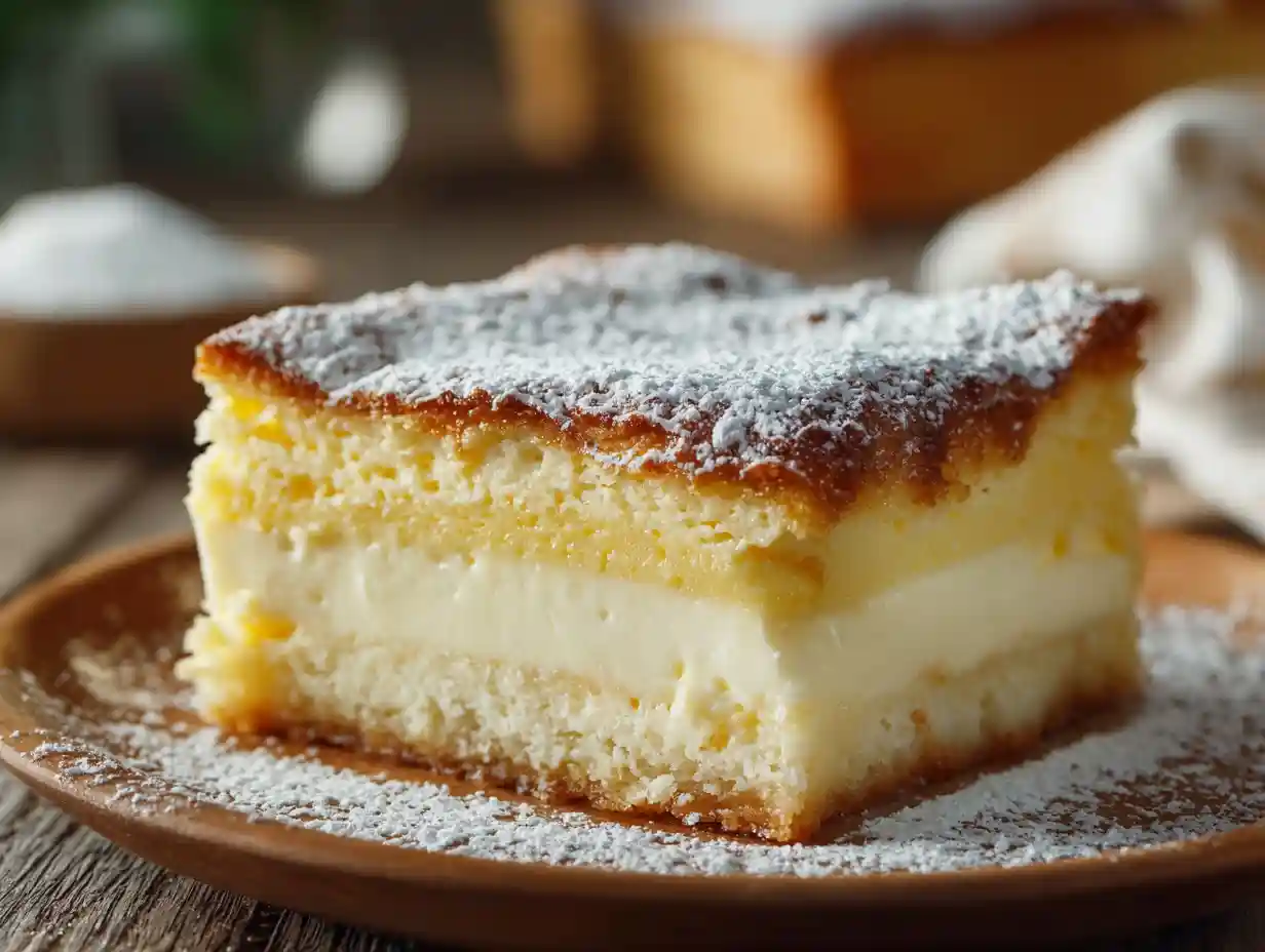 Vanilla Magic Custard Cake