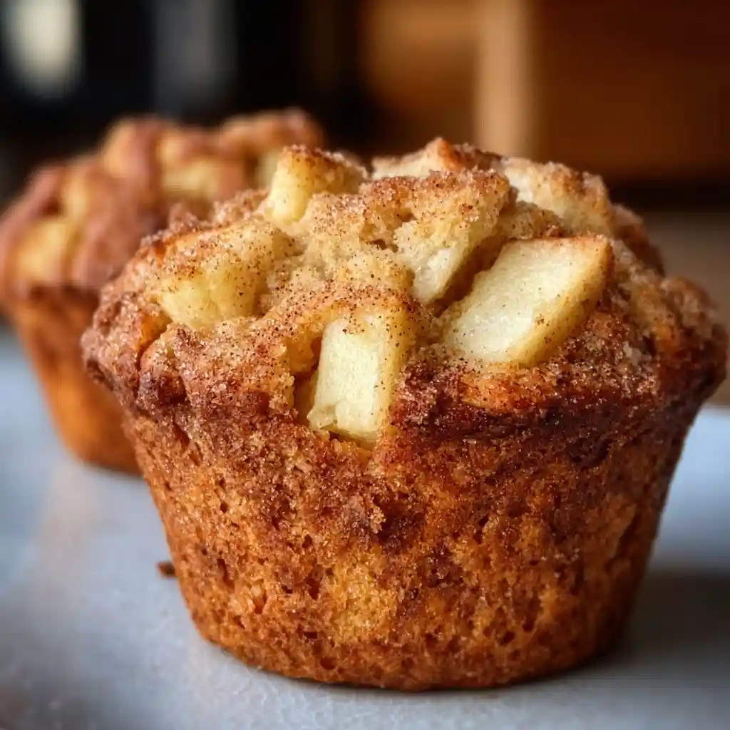 apple muffins with fresh apples