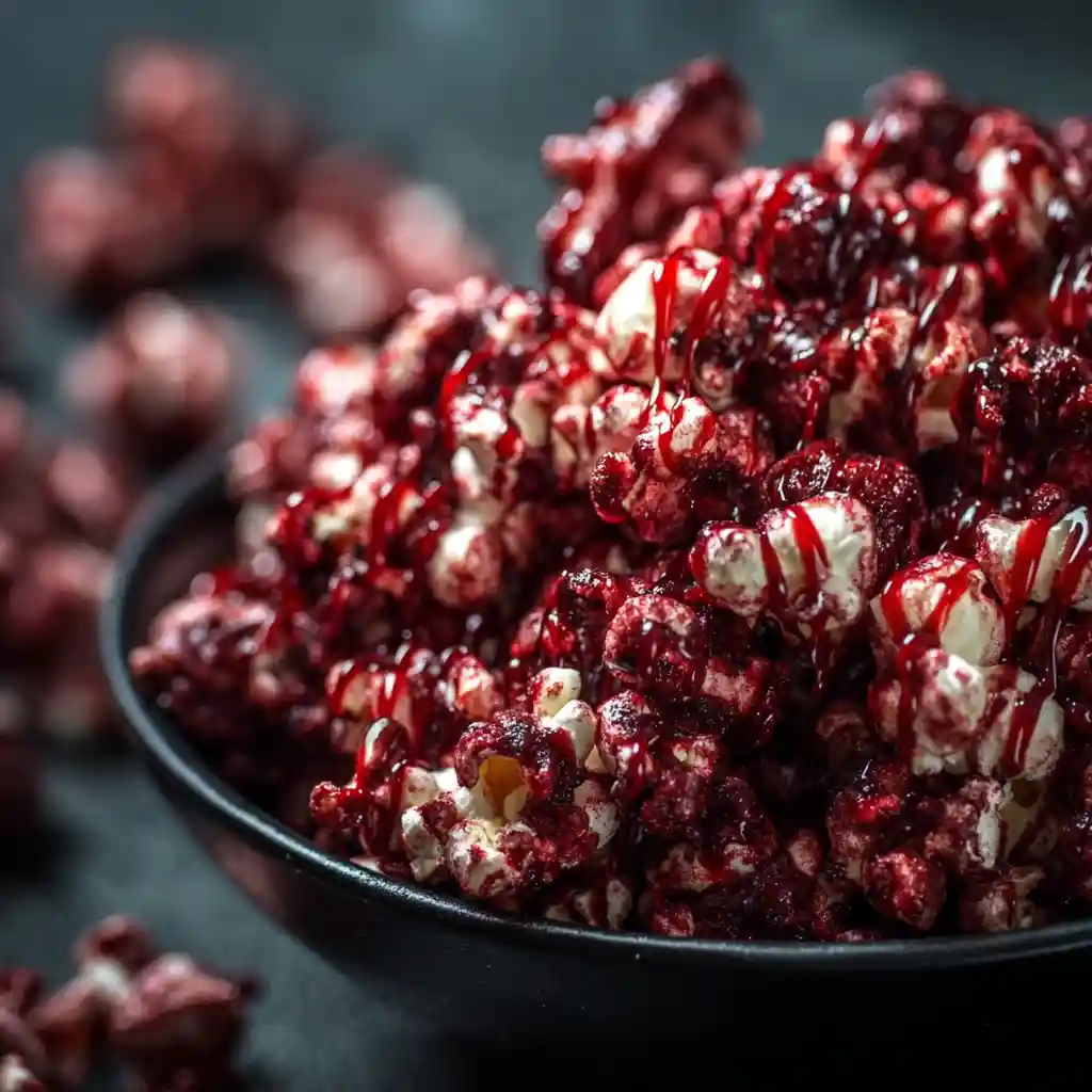 Bloody Red Velvet Popcorn