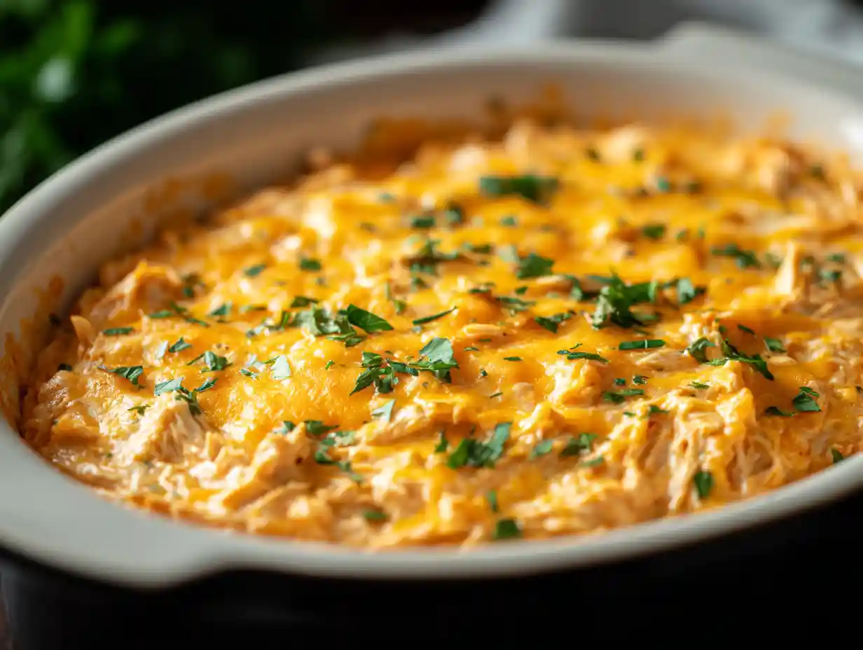 Buffalo Chicken Dip in a Crock Pot