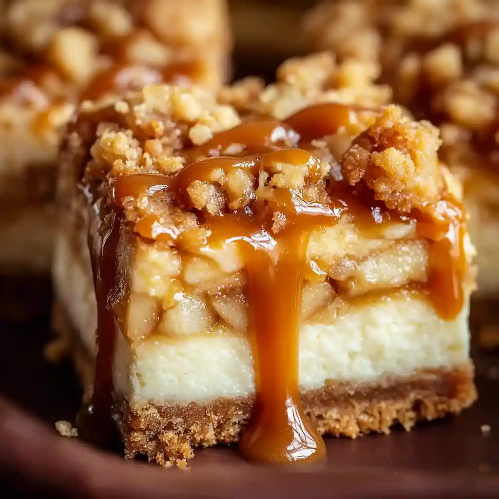 Caramel Apple Cheesecake Bars Recipe