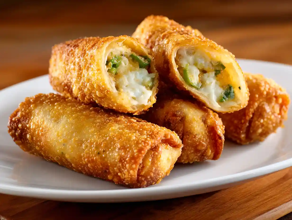 Mini Jalapeno Popper Egg Rolls