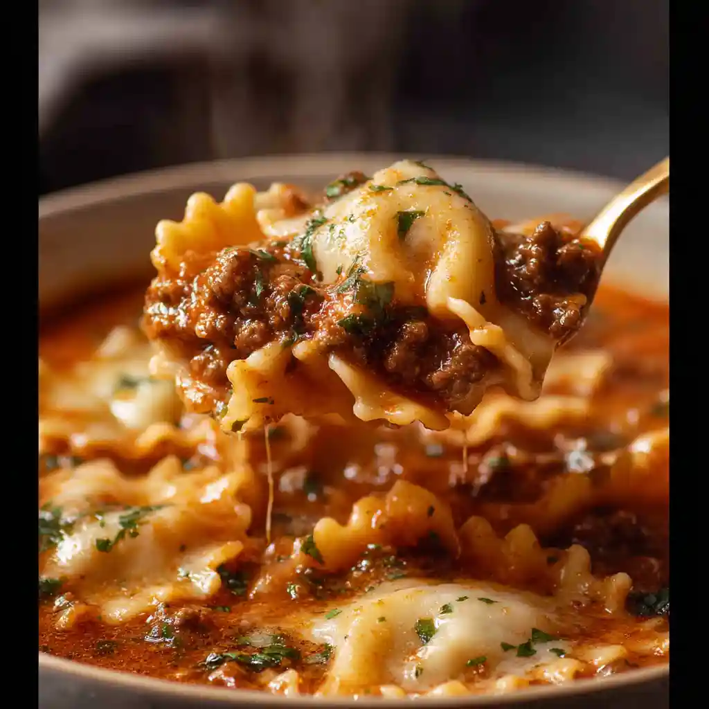 One-Pot Lasagna Soup