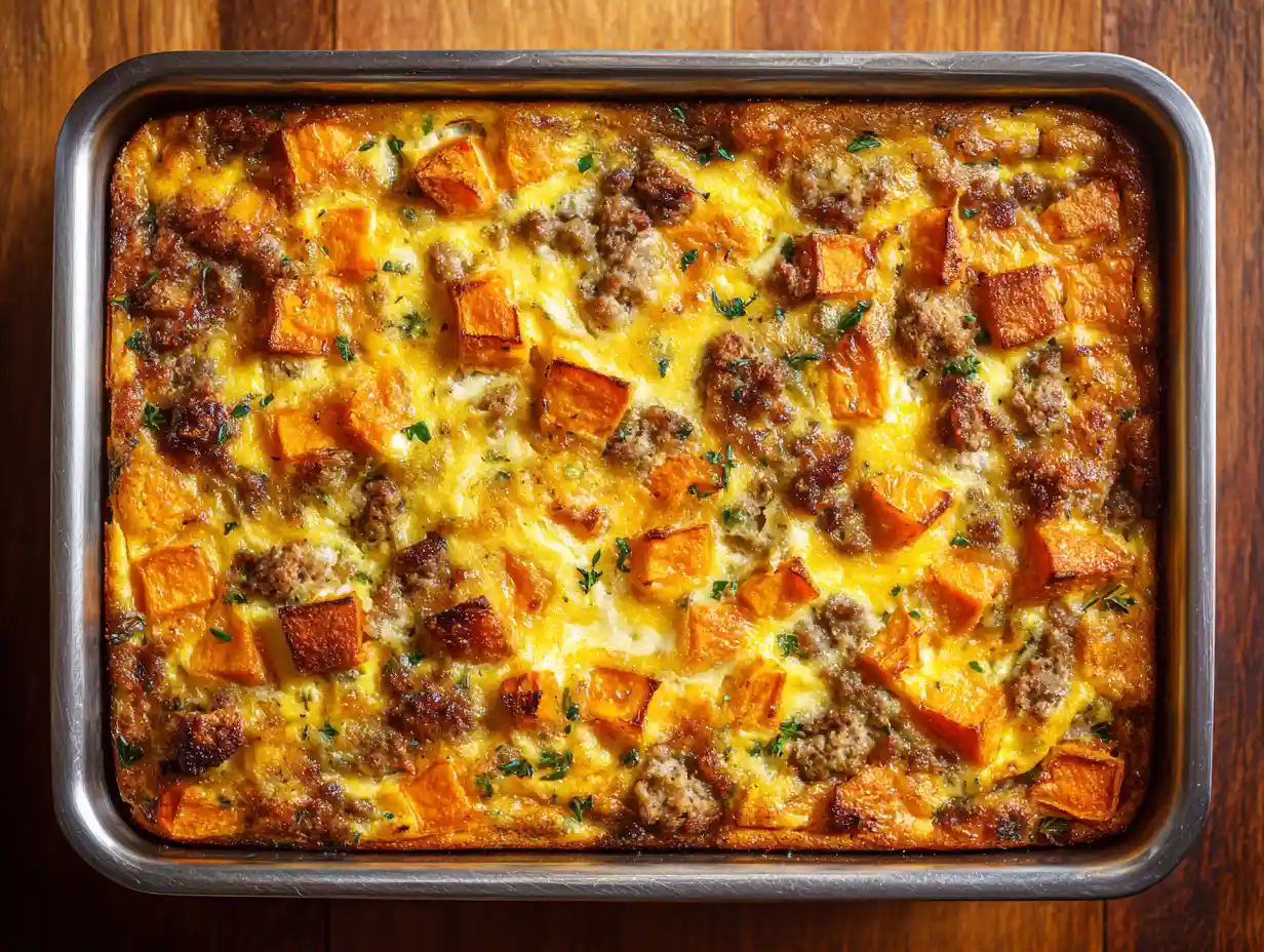 Home 2 Protein-Packed Sweet Potato Egg Casserole