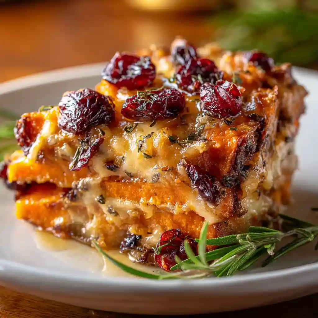 Sweet Potato and Cranberry Gratin