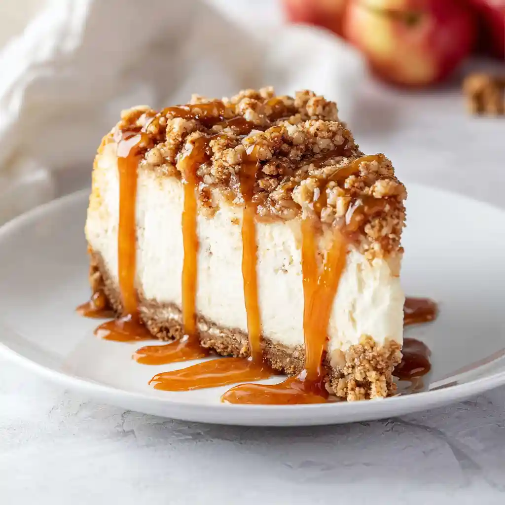 Apple Crisp Cheesecake
