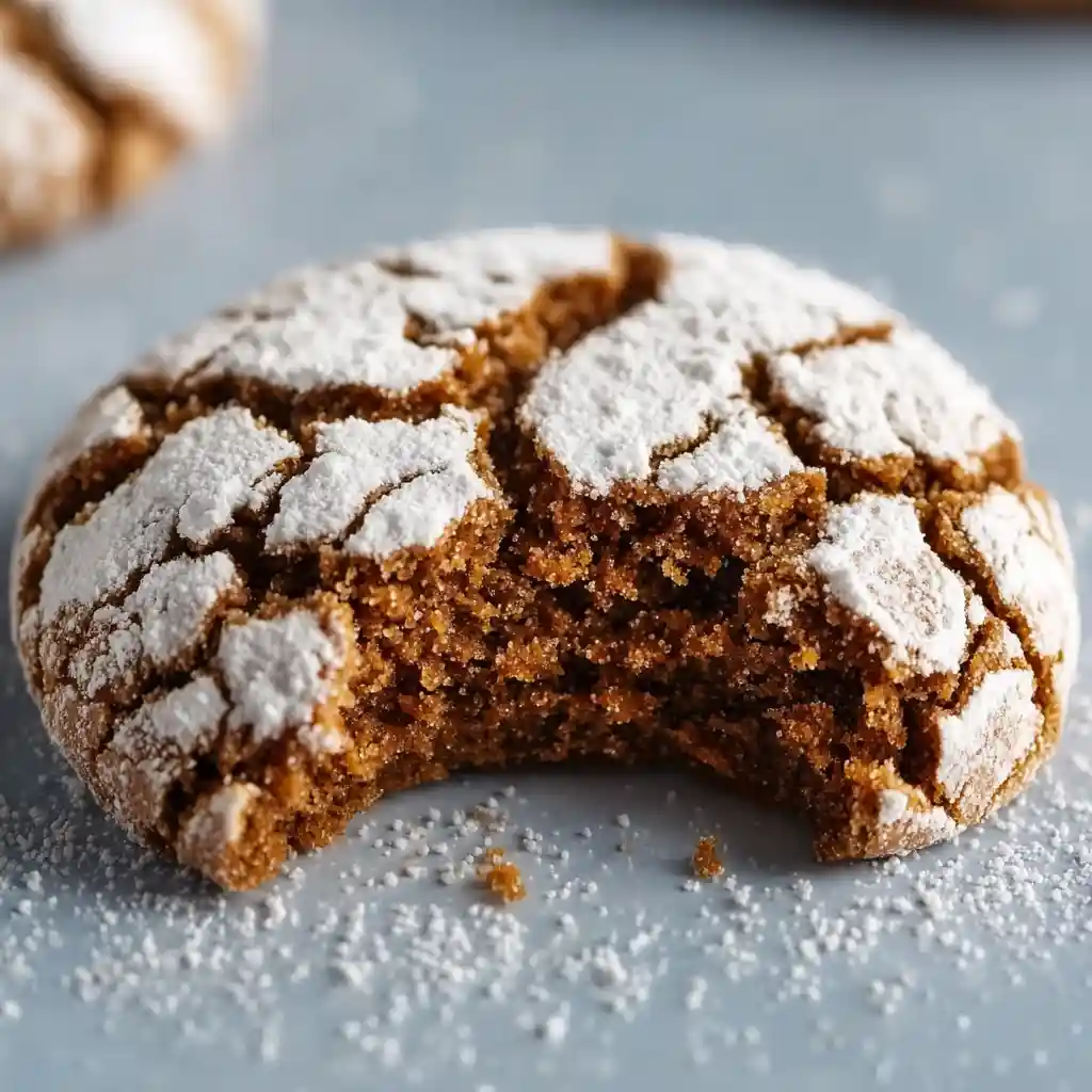 Gingerbread Crinkle Cookies