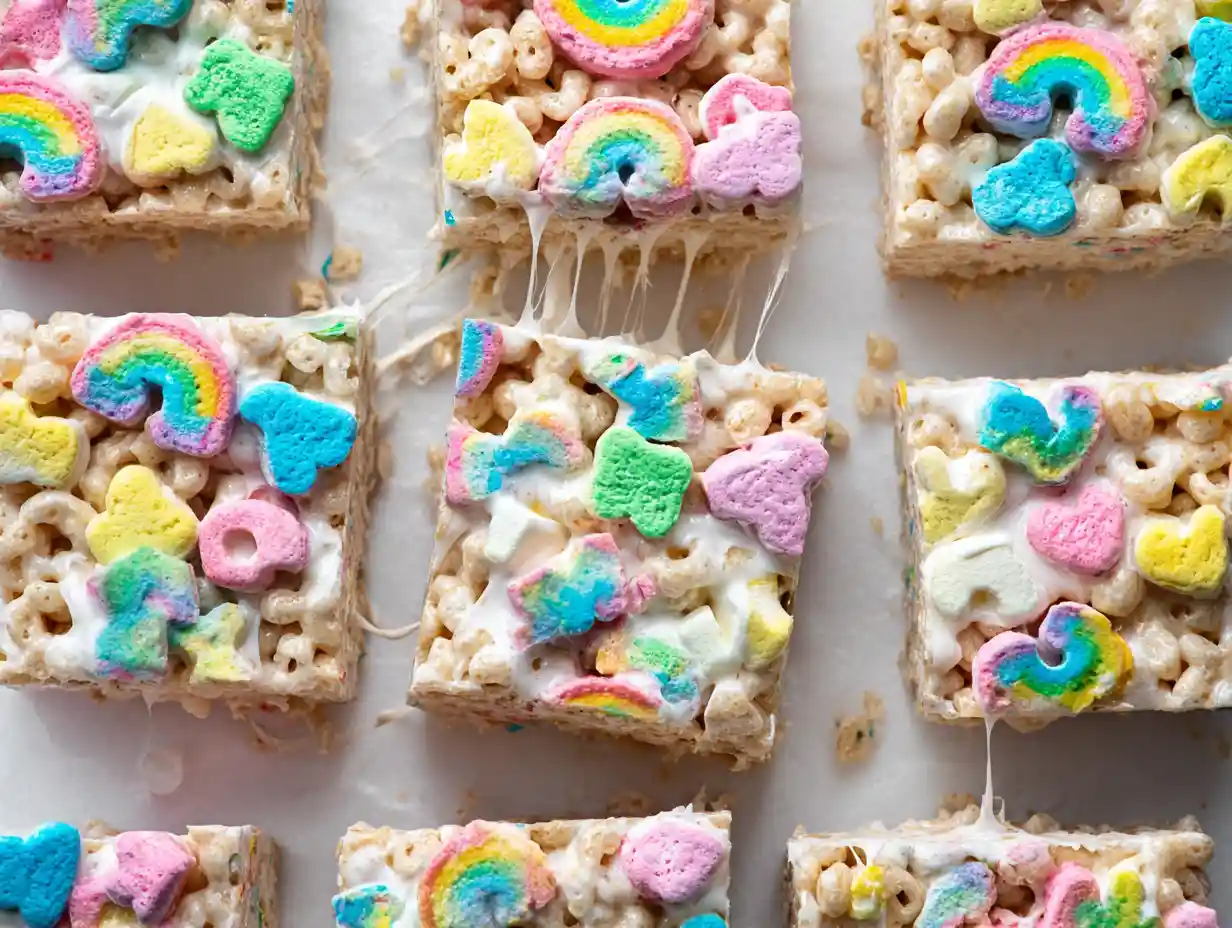 Magic Lucky Charms Rice Crispy Treats Recipe