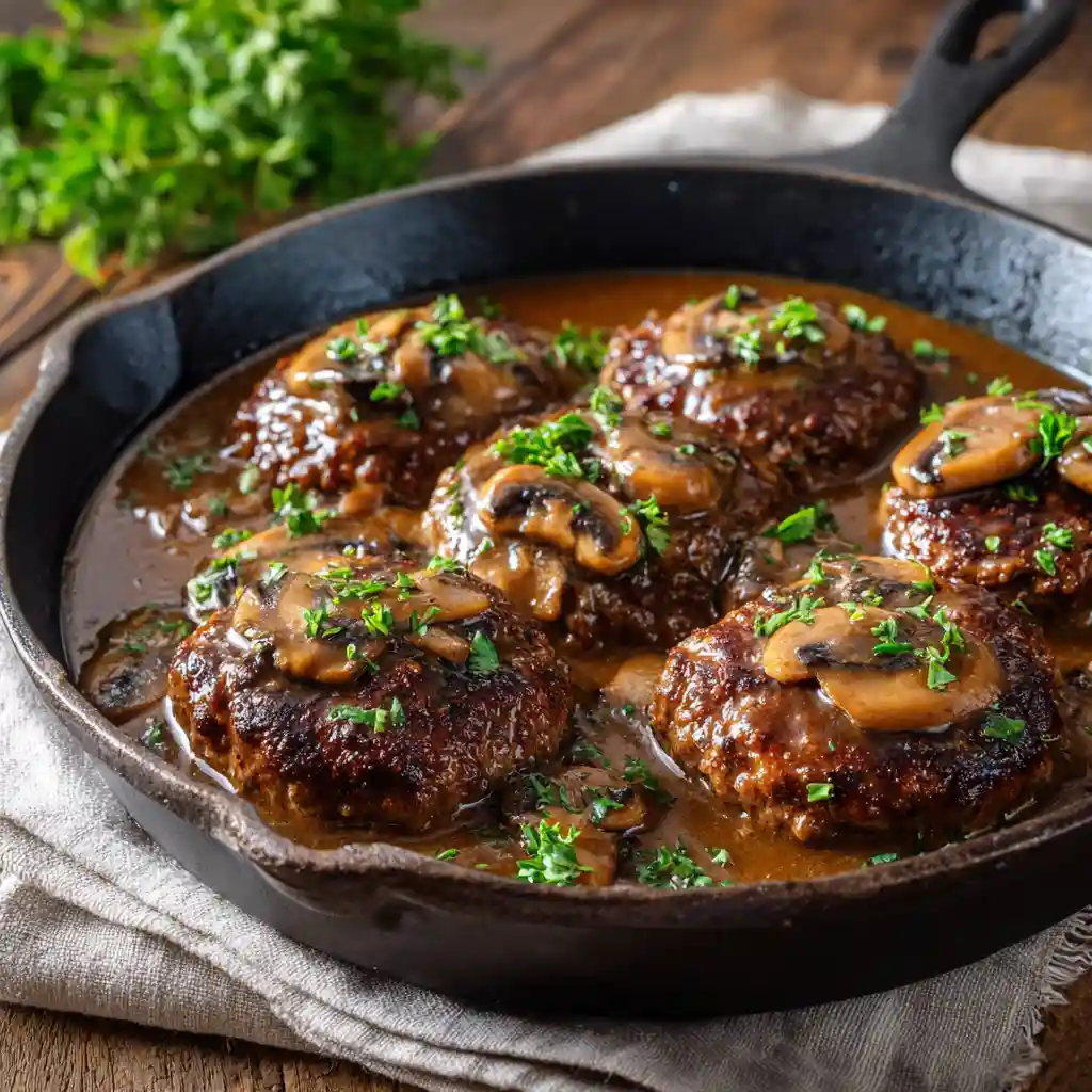 Ultimate Homemade Salisbury Steak with Gravy 1 Salisbury Steak