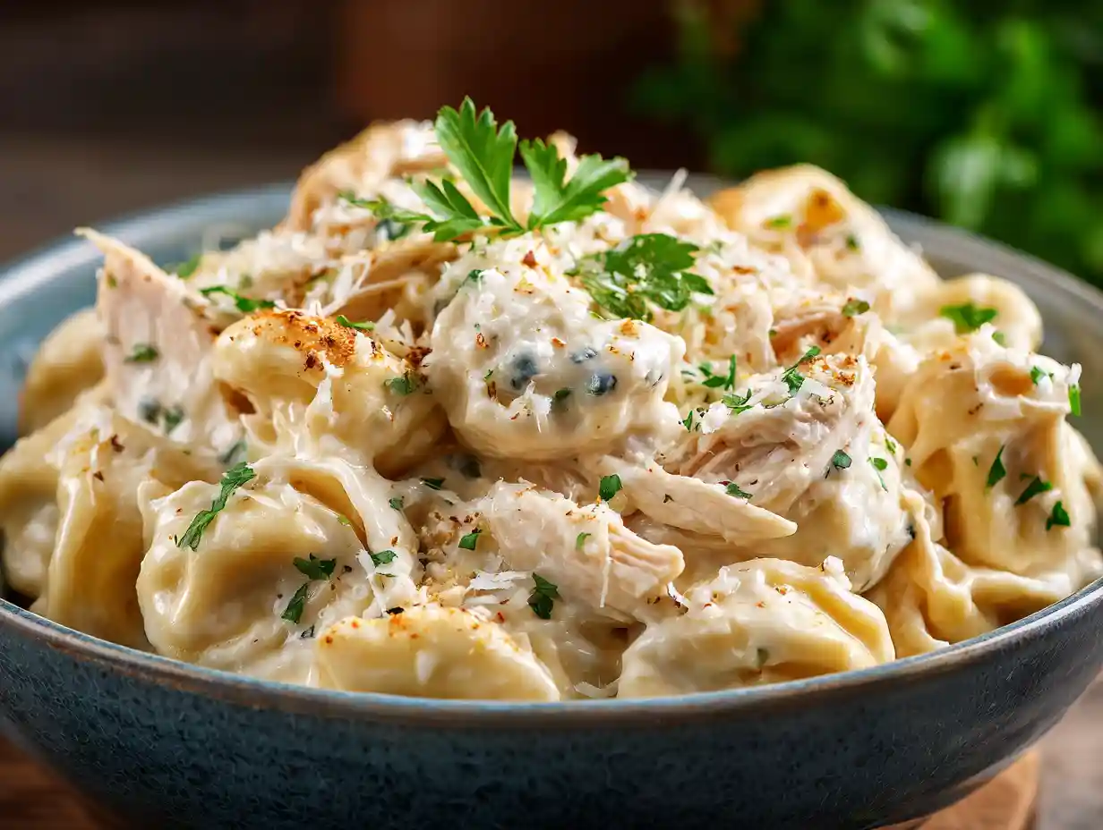 Fantastic Crockpot Chicken Tortellini Dinner