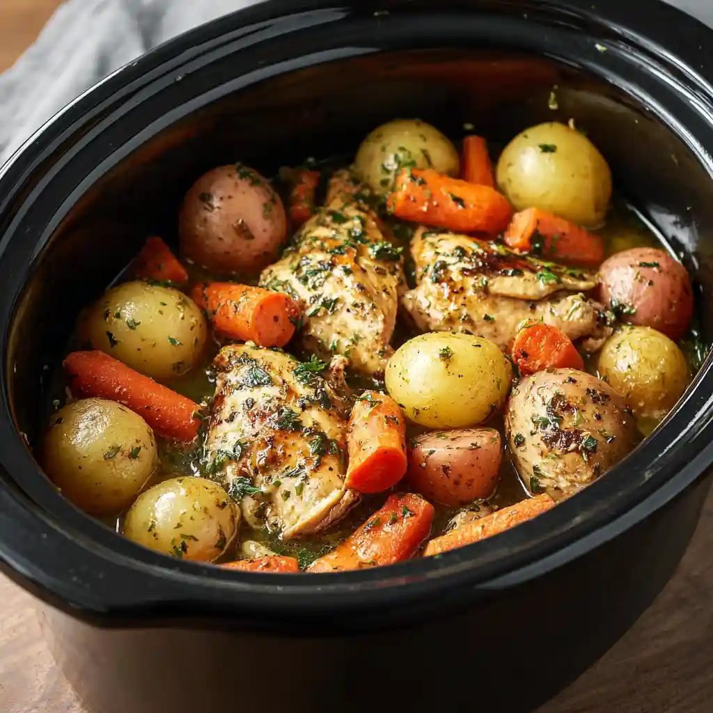 Garlic Butter Crockpot Chicken