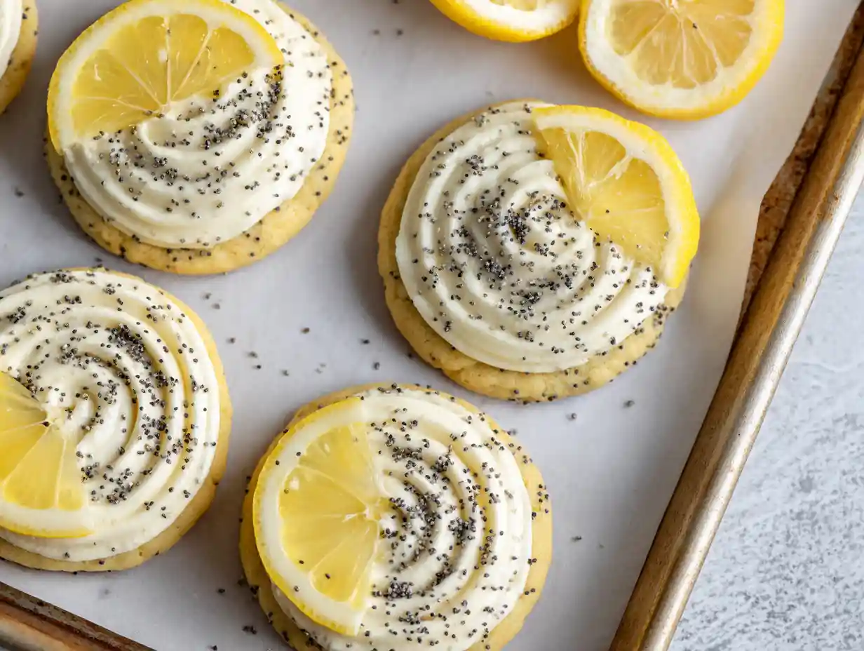 Home 14 Sensational Lemon Poppy Seed Cheesecake Cookies