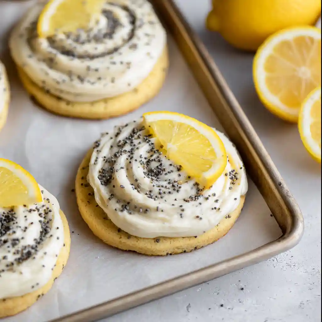 Sensational Lemon Poppy Seed Cheesecake Cookies 1 Lemon Poppy Seed Cheesecake Cookie