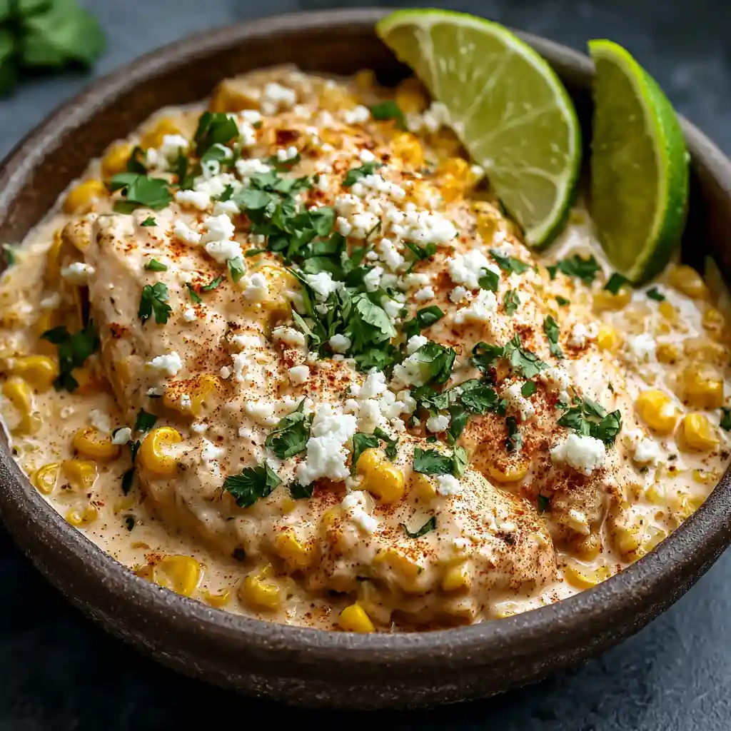 Slow Cooker Street Corn Chicken