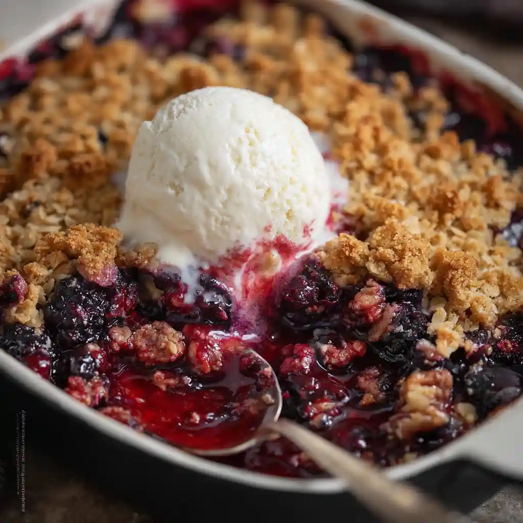 Amazing Berry Crisp: Easy, Sweet & Tart Perfection 3 Berry Crisp